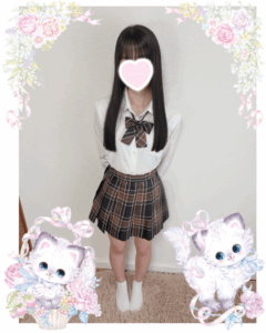 池袋 フェアリースター みもちゃん 制服コスプレ チェック柄スカート 全身