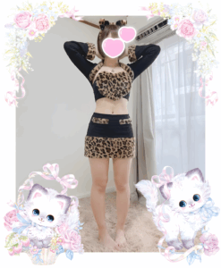 池袋 フェアリースター らいかちゃん 豹柄セットアップ ヘソだし